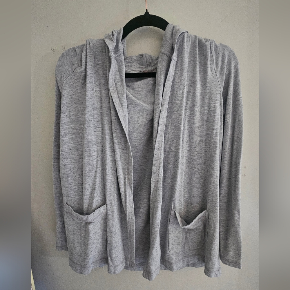 Talbots Gray Open-Front Women's Sweater